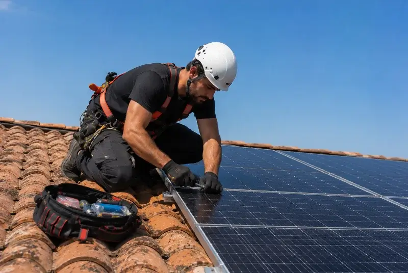 Maintenance et monitoring de panneaux solaires à Badefols-d'Ans